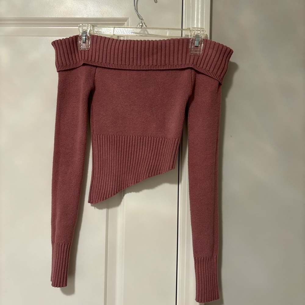 Hollister asymmetrical off the shoulder sweater